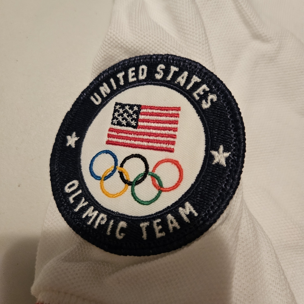 Polo by Ralph Lauren White Polo with Black and Red Accents - Picture 2 of 4